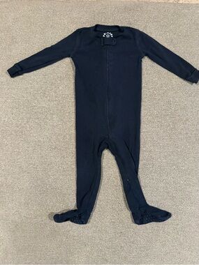 Primary Black Footed One-Piece Pajama